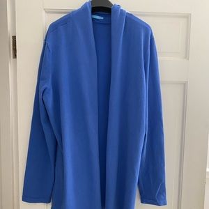 J McLaughlin Blue Cardigan with Shawl Collar